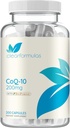 CoQ10 200mg med BioPerine - Forbedret Absorption Coenzym Q10 200mg Potent Antioxidant til Heart Energy og Aging Support - Høj Stabilitet CoQ10 Ubiquinone Caps - Lavet i en cGMP US Lab (200 Servere)