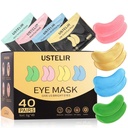 Under Eye Patches, 40 Par Eye Mask for mørke cirkler, Puffy Eyes, Undereye Tasker, Rynker, Eye Maske Patches med 24K guld, Hyaluronsyre, Rose & Aloe Vera, Eye Treatment Hudpleje for mænd & kvinder Gave