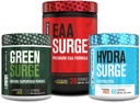 Knækket fabrik Green Surge Green Superfood Powder, Hydrasperge Electrolyte Hydration Supplement, EAA Surge EAA supplement