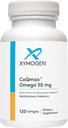 XYMOGEN CoQmax Omega 50 mg - CoQ10 + Fish Oil Omega 3 Supplement - Dual- Action Heart Health Support - Coenzym q10 + Specialized Fish Oil for 3X Greater Absorption of EPA DHA (120 Softgels)