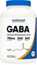 Nutricost GABA (Gamma Aminosmørsyre) 750mg, 240 Kapsler, 240 Servere - non-GMO, Gluten Free