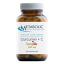 Metabolisk vedligeholdelse Curcumin + C - Longvida + C-vitamin Forbedret curcumin supplement til hjernefunktion og fælles mobilitet (60 kapsler)