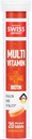 Effervescent Multivitaminer + biotin til Wellness og Vitality Kosttilskud med vitaminer C, E, B1, B2 B6, B12, A, og D3, 3- Pack, 60 tabletter