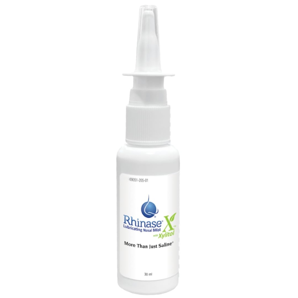 Rhinase X Smøremiddel Nasal Mist Sprøjte med Xylitol- 124; Long Lasting Symptom Relief from Nasal Dryness