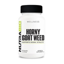 NutraBio Horny Geat Weed Extract Supplement, 500mg - for både mænd og kvinder, Hjælper support energi og vitalitet, 90 Vegetabilske kapsler