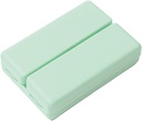 Sammenklappelig Magnetisk Pill Organizer, Daily Pill Organizer med 7 kompartmenter Pill Container til pung med Dual Lid til piller, Vitamin, Fiskeolie, Kosttilskud (grøn)