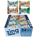 Zing Kids Protein Bars Variety Pack, Gluten Free 100 Calorie Mini Bars med højt protein, Vegansk Nutrition Bars, Dairy Free Plant Based Protein - 24 tæller