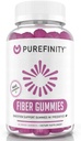 PUREFINITY Fibergumier for voksne med Inulin FOS fra Chicory Root, Sukker fri Prebiotisk supplement til daglig fordøjelse & obstipation Support - non-GMO, Vegan, 60 Greve