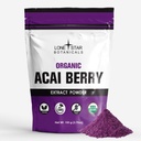 Lone Star Botanicals Organic Açai Berry Superfood Powder, 3.52oz (100 Bedste), Antioxidanter, Vitaminer, Min, Sund Nutrition, Tilføj til Smoothie, Suppe, Salat