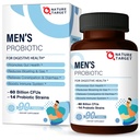 NATUR TARGET Probiotika til mænd med mænd pleje supplement, Prebiotika & Probiotika til mænd fordøjelse og immunforsvar, 60 milliarder CFU 'er & 14 Strops Hylde Stable, Gluten & Soy Free (90 tabletter)