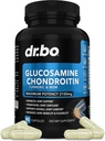 Glucosamin Chondroitin MSM Turmerisk - Joints Health Supplement 2100mg Knæ Bone & Joints - Fælles supporttillæg Pills Avanceret Glucosamin Sulfatkapsler Fælles kosttilskud til mænd Kvinder Voksne