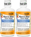 Vital Earth Minerals Fulvic Humic Mineral Blend Liquid 2- Pack - Fulvic Acid Supplement med 70 + Trace Minerals, Electrolytes for Recovery, Balance & Energy, 32 Oz Ea + 1 Oz Cup Ea