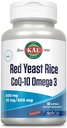 KAL Rød Gær Rice COQ10 Omega 3, 60 Greve