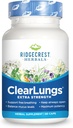 RidgeCrest Clearlungs Extra Strength Herbal Decongestant, 60 vegetariske kapsler