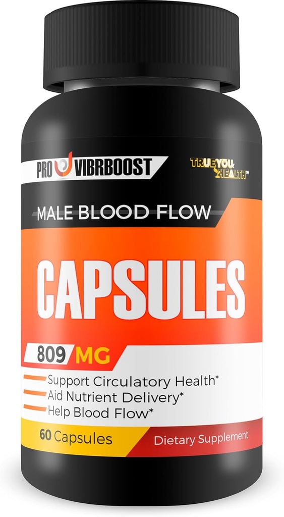 Pro Vibrboost - vores bedste mandlige blodkapsler - Hjælp med at forbedre cirkulation & cirkulære sundhed - Leder til Foot cirkulation støtte til dårlig cirkulation - Arm & Ben cirkulation - Støtte Blood Flow Care