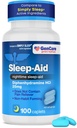 GenCare - Sleep Aid Diphenhydramin HCL 25mg Blue Caps (100 kapsler) - Ikke Habit Danning Nighttime Sleeping Pills for voksne til at falde søvn Hurtigere og dvaler gennem natten - Sleep aids