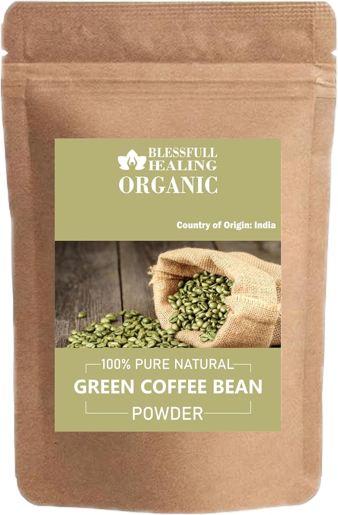 Organic Green Coffee Bean Powder 100% Pure Natural 100 Gram / 3,52 oz