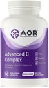 AOR, Advanced B Complex, Multivitamin Support for Energy, Stress and Metabolism, Dietary Supplement, 90 Capsules (90 Servings)