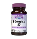 Bluebonnet Nutrition B Complex 50 Vegetabilske kapsler, Komplet Fuld Spektrum, B6-vitamin, B12, Biotin, Folate, Vegan, Vegetar, Gluten Free, Soy Free, Milk Free, Kosher, 50 Vegetabilske kapsler