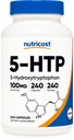 Nutricost 5- HTP 100mg, 240 vegetariske kapsler (5- Hydroxytryptophan) - Non- GMO & Gluten Free