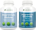 Magnesium Malat 400mg + Magnesiumglycinat 400mg - Høj Absorption & Højt biotilgængelig Bundle - 270 + 270 Vegetariske tabletter