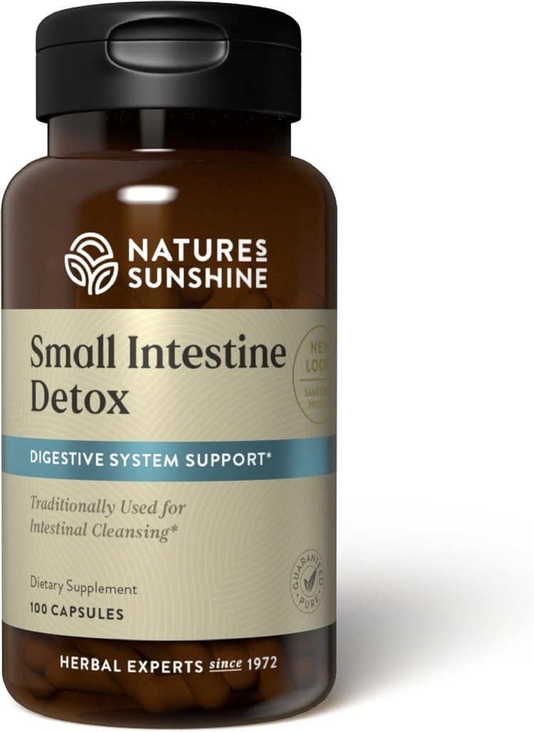 Nature 's Sunshine Small Intestine Detox, 100 Capsules ttesmå 124; Natural Formel Sothes fordøjelsesvævning og hjælper med opdelingen af proteiner