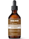 Ultra6 Nutrition Ashwagandha Flydende Drops - Økologisk Ashwagandha Kosttilskud med Rhodiola Rosea Tincture - Root Extract til mad og energi - Supplement til mænd og kvinder