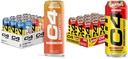 C4 Energy & Smart Energy Drinks Variety Pack, Sugar Free Pre Workout Performance Drink & C4 Energy Drink, Skittles, Carbonated Sugar Free Pre Workout Performance Drink