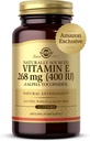Solgar Vitamin E 268 mg (400 IE), 360 Alpha Softgels - Natural Antioxidant, Skin & Immunsystem Support - Naturligt - Sourced Vitamin E - Gluten Free, Dairy Free - 360 Servere