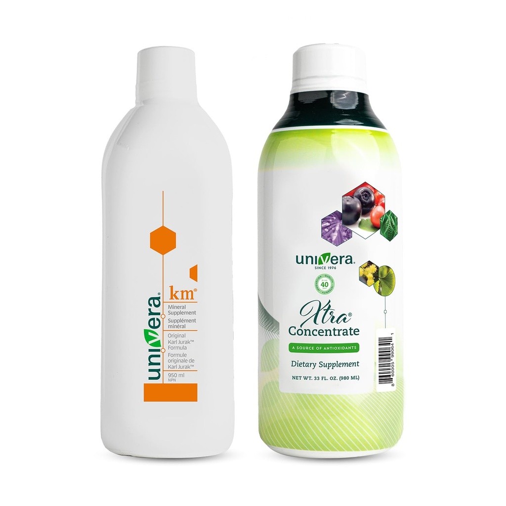 Universa Essentials Pack km, Flydende Kalium Understøtter Xtra Koncentrat, Vitamin B Complex, Vital Energy, 15 All- Natural Ingredients, Administrer stress, Forbedre fælles sundhed, Forbedret en