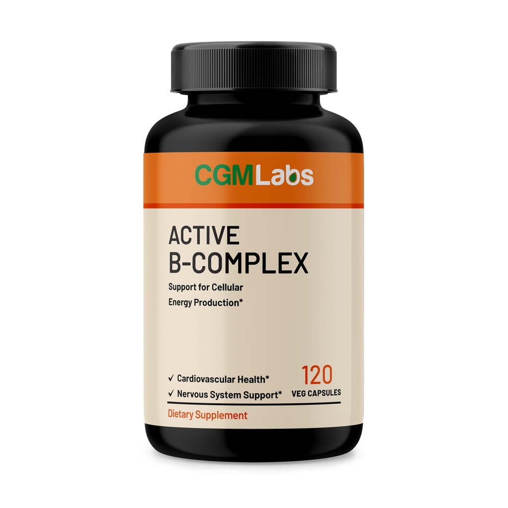 Vitamin B Complex - Aktiv B1, B2, B3, B6, B12, Thiamin, Riboflavin, Niacin, Folate, Biotin, Pantothensyre, Inositol ved CDM Labs