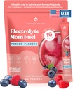 Mor kender bedste mor brændstof elektrolyte drik mix for mødre, hydrering support - for graviditet, prenatal, elektrolyter + trace mineraler, amning drik mix supplement (16 Greve)