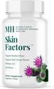 MICHAEL 'S Health Naturopatiske programmer Skin Faktorer - 90 Vegetariske tabletter - Daglig formel for Youthful- Looking Skin - Ideel til Mild & Non- Cystic Acne - Kosher - 30 Servere