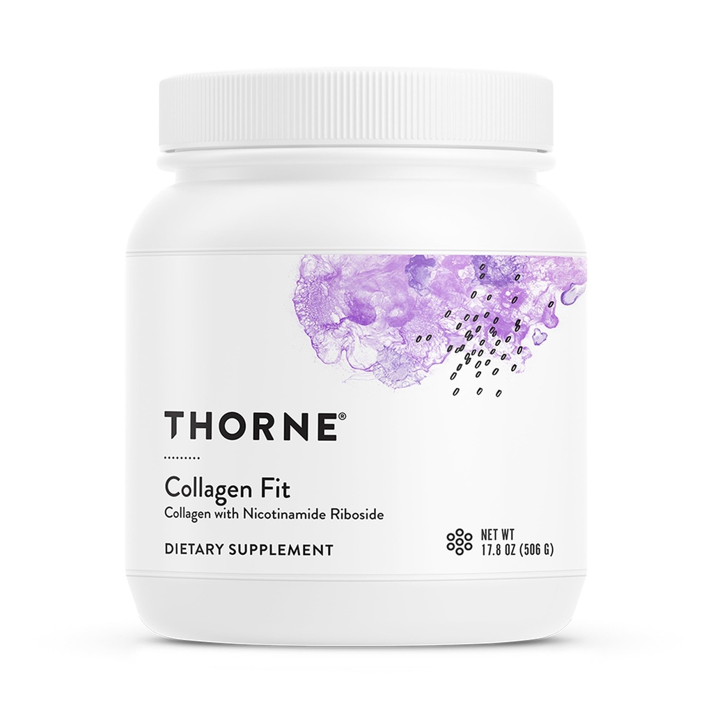 THORNE - Collagen Fit - Ikke-aromatiseret Collagen Peptider Pulver med Nicotinamid Riboside - 15 g Collagen Peptider og 14g Protein per servering - NSF Certified for Sport - 17.8 Oz - 30 Servering