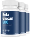 Better Way Health™ - Advanced Immune Readiness - Highly Purified 1,3/1,6 Beta Glucan 500 - Clinically Tested Immune Defense - 500mg/60 Capsules (Pack of 3)