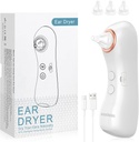 Ear Drier, Genopladelig Ear Water Remover med Light, Elektronisk Varm Air Ear Tørring enhed til svømning, brusebad, Surfing, Dykning, Brug af hørelse (Ear Drier med 3 tips)