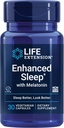 Life Extension Enhanced Sleep with Melatonin - Melatonin Sleep Supplement til rolig søvn og sund hud & mere - Glutenfri, ikke-GMO, vegetar - 30 kapsler