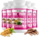 GreeNatr Herbal Menopause Support Complex for Hot Flashs, Night Sweats & Mood Swings Relief. Fremme Balancerede Hormonniveauer - Black Cohosh, Dong Quai, Licorice Root & Kelp blade (6 flasker)