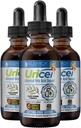 Uricel - Advanced Uric Acid Support & Cleanse Supplement - Flydende levering til bedre absorption - Tart Cherry, Chanca Piedra, Selleri frø, gurkemeje & mere!