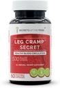 Leg Cramp Secret 60 kapsler, 500 mg, Original Quinine Formel, Cinchona Bark. Sund blodcirkulation (60 kapsler)