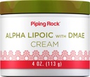 Piping Rock Alpha Lipoic Acid Mead124; 4 oz Mead124; med DMAE Cream Mead124; Hydrating & Firming for face & Skin Mead124; Non GMO, Gluten Free