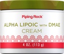 Piping Rock Alpha Lipoic Acid Mead124; 4 oz Mead124; med DMAE Cream Mead124; Hydrating & Firming for face & Skin Mead124; Non GMO, Gluten Free