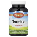 Carlson - Taurine, Free- Form Aminosyre, Support, Nerve Sundhed & Muskelfunktion, 100 kapsler
