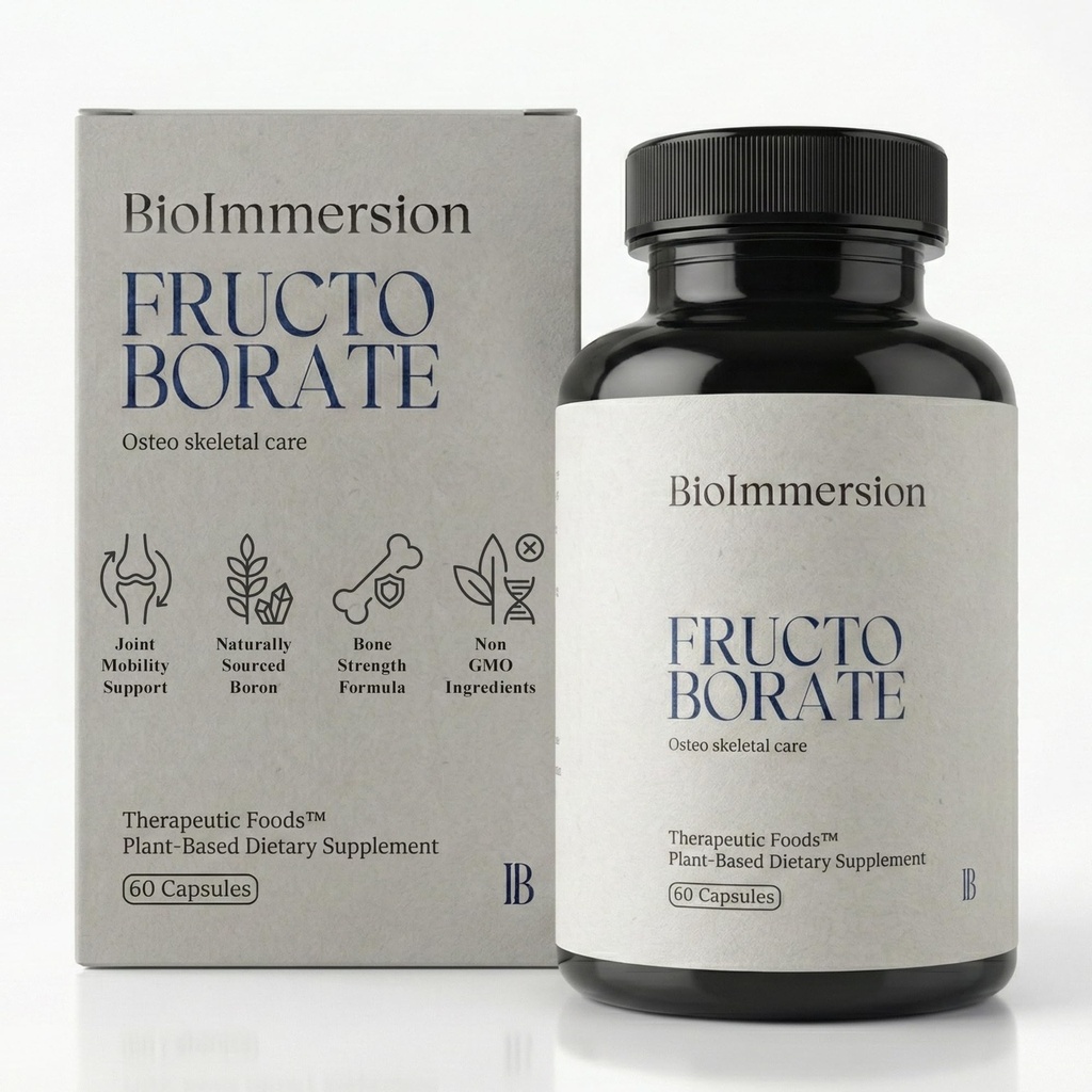 Fructo Borate Complex - Understøtter fælles mobilitet & benstyrke, bor supplement til betændelse Relief, 60 kapsler, non-GMO