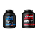 MuscleTech Creatin Monohydrat Powder Cell- Tech Creatin Powder & n Powder Nitro- Tech Whey Protein Isolate & Peptider Dex124; Milk Chocolate, 4 Pound (Pack of 1), 40 Servere