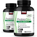 Force Factor ProbioSlim Extra Strength, Probiotisk tillæg for kvinder og mænd med 30 milliarder CFU 'er og Green Tea Extract til Gut Health Support, Bloating and Gas Relief, 120 Greve (pakke af 2)