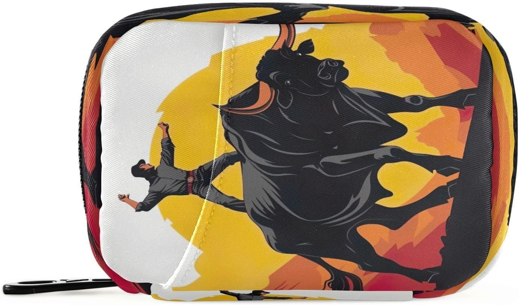 Matador Pill Organizer sag Portable Weekly Daily Pill Case Bag Organizer med lynlås til kosttilskud Medicin Rejser Familie virksomhed