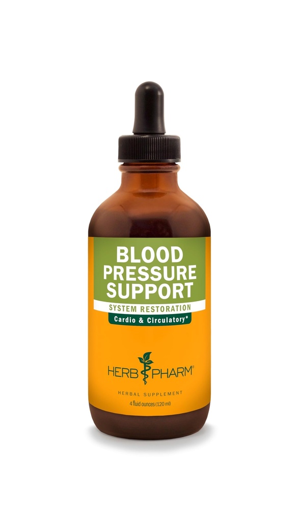 Herb Pharm Blood Pressure Support Liquid Formel til kardiovaskulære og cirkulære systemer - 4 Ounce