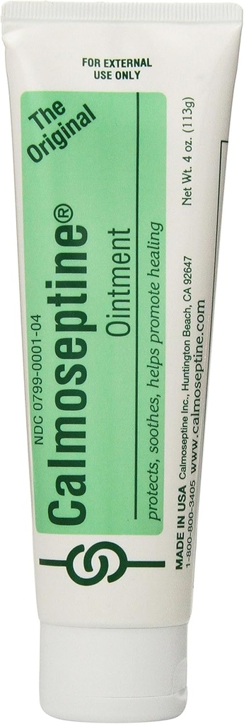 Calmoseptine Salve Tube, 4 Ounce (pakning med 3)