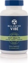 Balanceret Vibe Organic Gut Health Supplement Note 124; Plant- baseret fordøjelsessystem & Gut Lining Support Note 124; L- Glutamin, Glycin & 5 Organic Herbs to Reset Sund fordøjelse og brændstof din dag